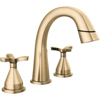 Grifo De Baño Champagne Bronce Con Pulverizador Desplegable De Alta Durabilidad