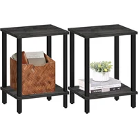 Mesa de Noche Elegantes con Estante para Dormitorio y Sala