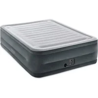 Colchón Inflable Queen Comfort Plush De 22 Pulgadas Con Bomba Eléctrica Intex