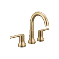 Grifo De Baño Delta Trinsic Bronce Champán Con Drenaje Emergente