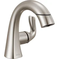 Grifo De Baño Con Boquilla Desplegable Y Acabado Spotshield Níquel Cepillado