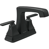 Grifo De Baño Delta Ashlyn Con Tecnología De Sello De Diamante Y Acabado Negro Mate