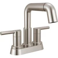 Grifo De Baño Con Boquilla Desplegable Acabado Acero Inoxidable