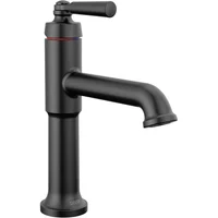 Grifo De Baño Negro Mate Delta Saylor Con Tecnología De Sello De Diamante