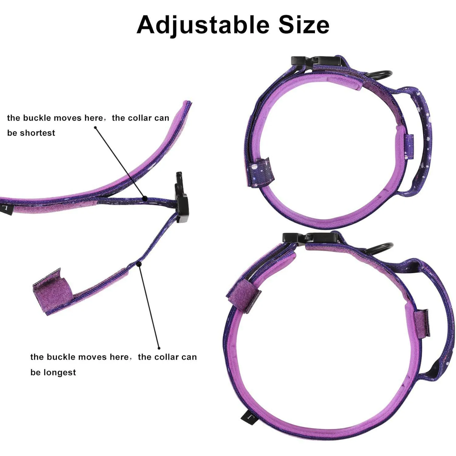 Collar Táctico Para Perro Con Asa De Control Hebilla Segura Y Funda Airtag 5