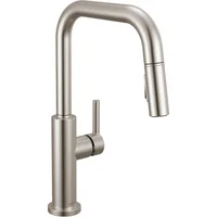 Grifo De Cocina Con Rociador Extraíble Delta Nicoli Níquel Cepillado