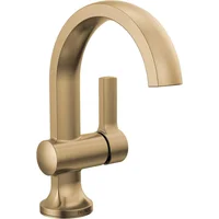 Grifo De Baño Delta Albion Con Acabado Bronce Champán Y Drenaje Push Pop