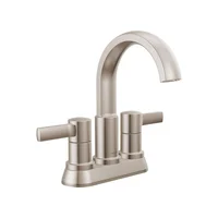 Grifo De Baño Con Drenaje Push Pop Color Níquel Cepillado Delta Albion