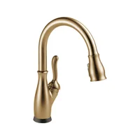 Grifo De Cocina Delta Leland Sin Contacto Con Tecnología Táctil Dorado