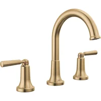 Grifo De Baño Oro Cepillado Con Tecnología Antifugas Delta Saylor