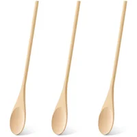 Juego de Cucharas de Madera para Cocina 12 cm 3 Piezas