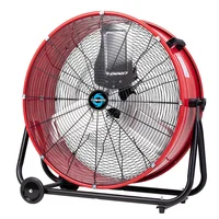 Ventilador de Piso Tornado Industrial Alta Velocidad con Cabezal Inclinable