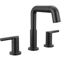 Grifo De Baño Negro Mate Con Rociador Extraíble Y Drenaje Push Pop