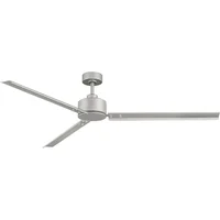Ventilador De Techo Decorativo Sin Luz Diseño Industrial 3 Aspas 4465 CFM Níquel Cepillado Hinkley Indy
