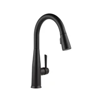 Grifo De Cocina Delta Essa Touch2O Negro Mate Con Rociador Extraíble