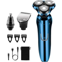 Máquina de Afeitar Eléctrica Giratoria 4D Impermeable Recargable Handsomeface