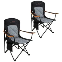 Sillas De Campamento Plegables Acolchadas Con Soporte Lumbar Y Marco Resistente