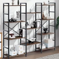 Estantería Triple Moderna Grande y Estable para Sala y Oficina