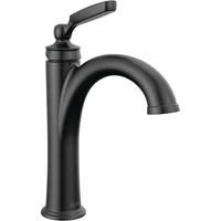 Grifo De Baño Delta Con Acabado Negro Mate Diseño Elegante