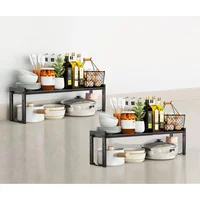 Organizadores de Estantes Apilables y Expandibles para Cocina y Gabinete