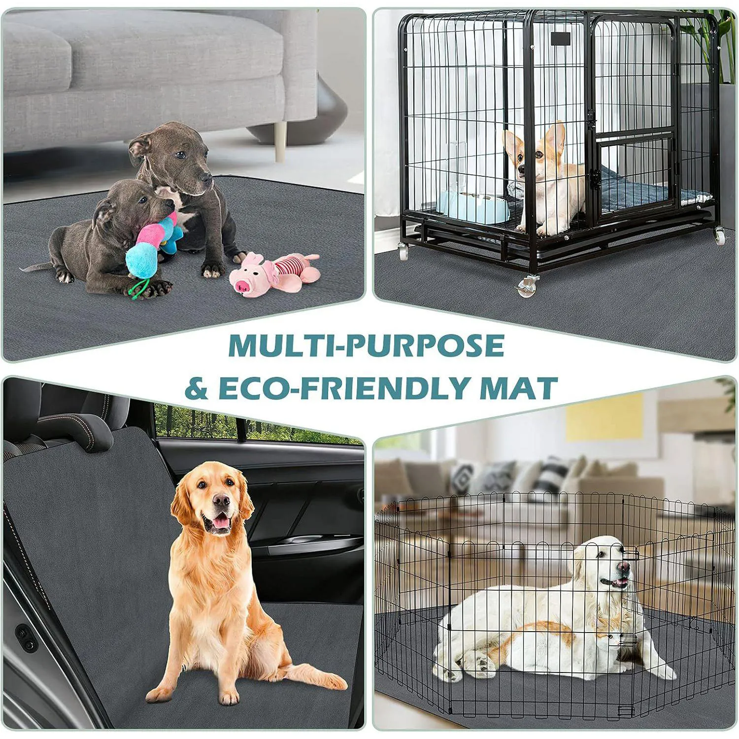 Almohadilla Lavable Extra Grande Para Perros Reutilizable Antideslizante E Impermeable 7