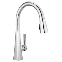 Grifo De Cocina Delta Lenta Cromado Con Rociador Extraíble Moderno