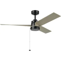 Ventilador De Techo Decorativo Sin Luz Diseño 3 Aspas 5050 CFM Negro Satinado Kichler Spyn Lite