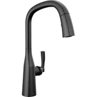Grifo De Cocina Negro Mate Con Rociador Magnético Delta Faucet Stryke