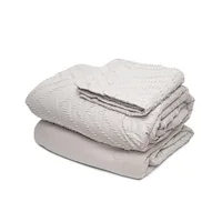 Edredón Doble/Extradoble 240x240cm Doblefaz Taupe Relieve