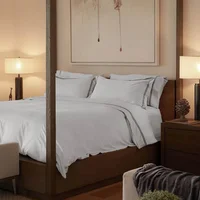 Duvet King 285x240 Gris Marsella 300 Hilos  +2 Fundas