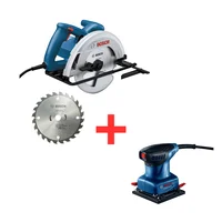 Sierra Circular 7-1/4pg 1300w 5800rpm Gks 130 + Lijadora Orbital 220w 14000rpm Gss 140 Bosch