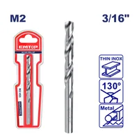 Broca para Metal 3/16 con HSS 4341 Emtop