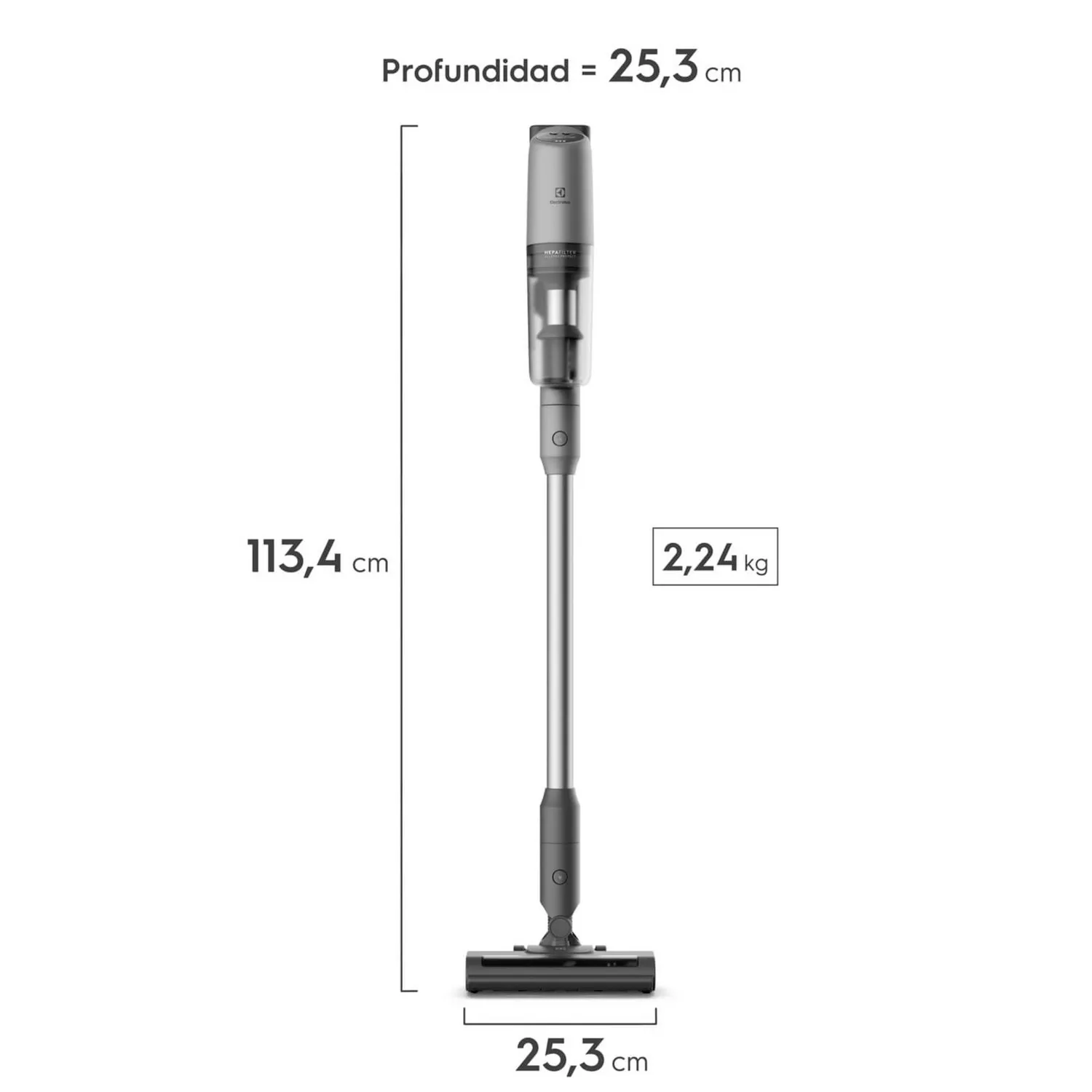 Aspiradora Vertical Inalámbrica Electrolux Ptec100 150 Watts 10
