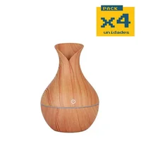 Humidificador Difusor de Aromas Diseño Moderno tipo Jarrón Set X 4 Unidades