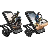 Funda Impermeable para Teléfono con Soporte Giratorio para Bicicleta y Motocicleta