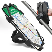 Soporte Desmontable para Teléfono en Bicicleta con Giro Total y Ajuste Elástico
