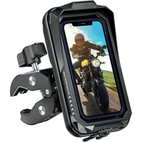 Soporte para Motocicleta HUANLANG Impermeable con Visera y Giro de 360 Grados
