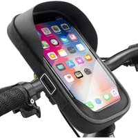 Soporte de Teléfono para Bicicleta con Bolsa Impermeable y Pantalla Táctil