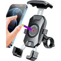 Soporte de Teléfono para Motocicleta y Bicicleta con Bloqueo Automático y Giro Total