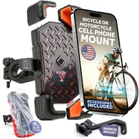 Soporte de Teléfono para Bicicleta Motocicleta y ATV con Liberación Rápida