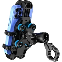 Soporte para Teléfono de Motocicleta con Amortiguador y Giro de 720 Grados