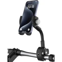 Soporte de Teléfono para Bicicleta con Cuello de Cisne Flexible y Giro de 360 Grados