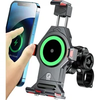 Soporte de Teléfono para Motocicleta con Carga Inalámbrica y Bloqueo Automático