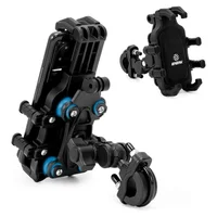 Soporte de Teléfono para Motocicleta con Doble Amortiguador y Sistema Antirrobo