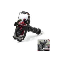 Soporte de Teléfono para Motocicleta con Montaje en Árbol Triple y Giro de 360 Grados