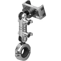 Soporte De Teléfono Cromado Para Motocicleta Con Amortiguación De Vibraciones Universal