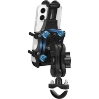 Soporte Antivibración Para Teléfono Con Abrazadera Ajustable Para Motocicleta
