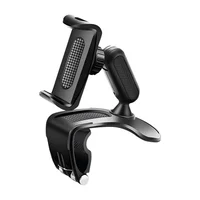 Soporte De Teléfono Para Auto Con Rotación Completa Y Clip Ajustable Seguro