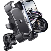 Soporte Para Teléfono De Bicicleta Con Bloqueo Automático Y Rotación De 360 Grados