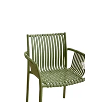 Silla Madrid con Brazos Verde Olivo con Espaldar y Diseño Moderno